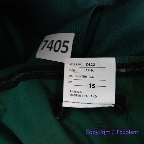 New! Alfred Sung Strapless Satin Gown in Hunter Green, size 14R - Picture 15 of 16